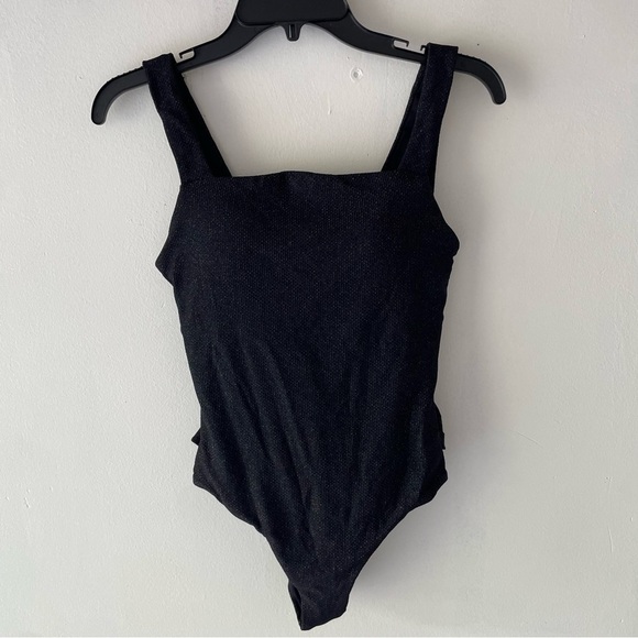 New! Leonisa shapeware sculpting belted black one piece swimsuit 37780 - Picture 3 of 8